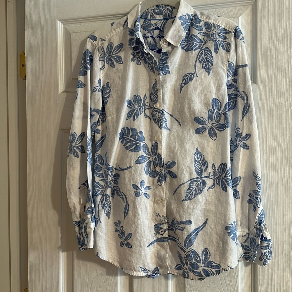 Tommy Bahama Reverse Print Button Down - image 1